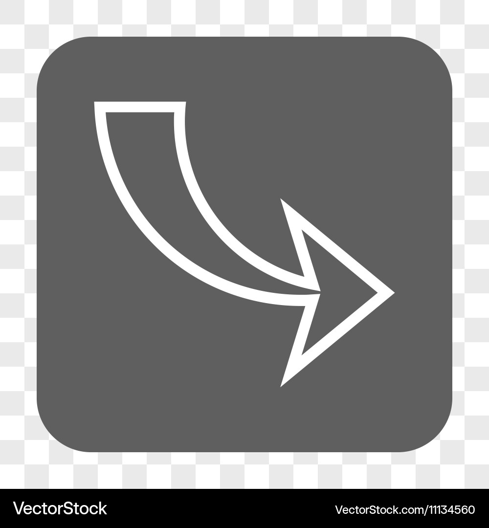 Redo rounded square button vector image