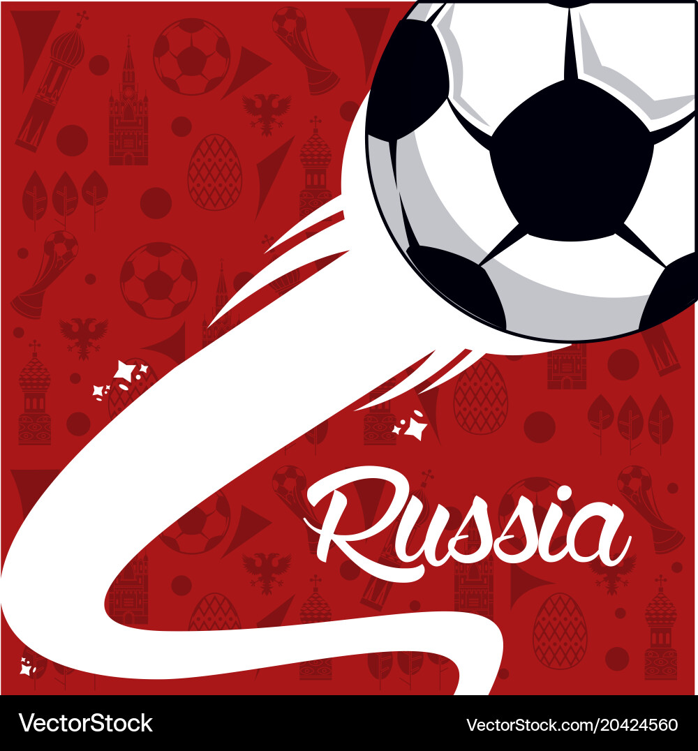 Russland Weltmeisterschaft 2018 vektorbild