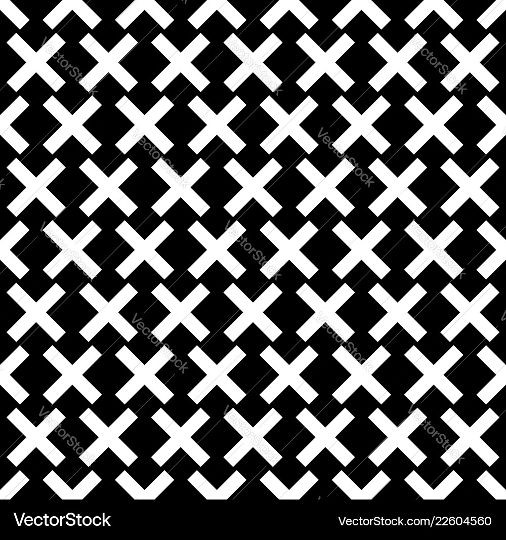 Seamless pattern with x shape art Seamless pattern with x shape art Vector Image