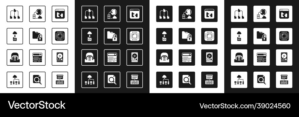 Set broken file folder and lock cloud technology Set broken file folder and lock cloud technology Vector Image