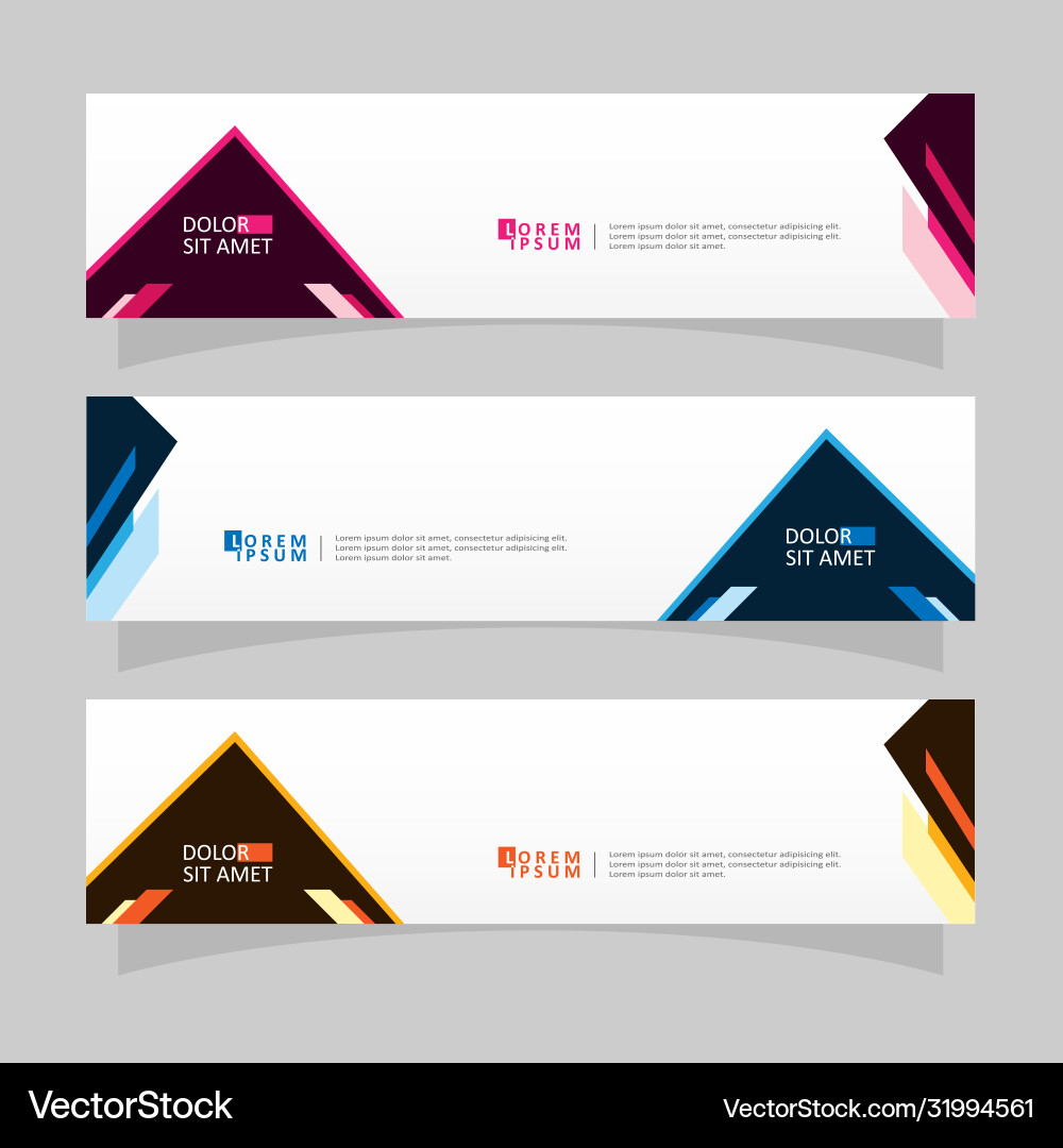 Abstract design banner web template Abstract design banner web template Vector Image