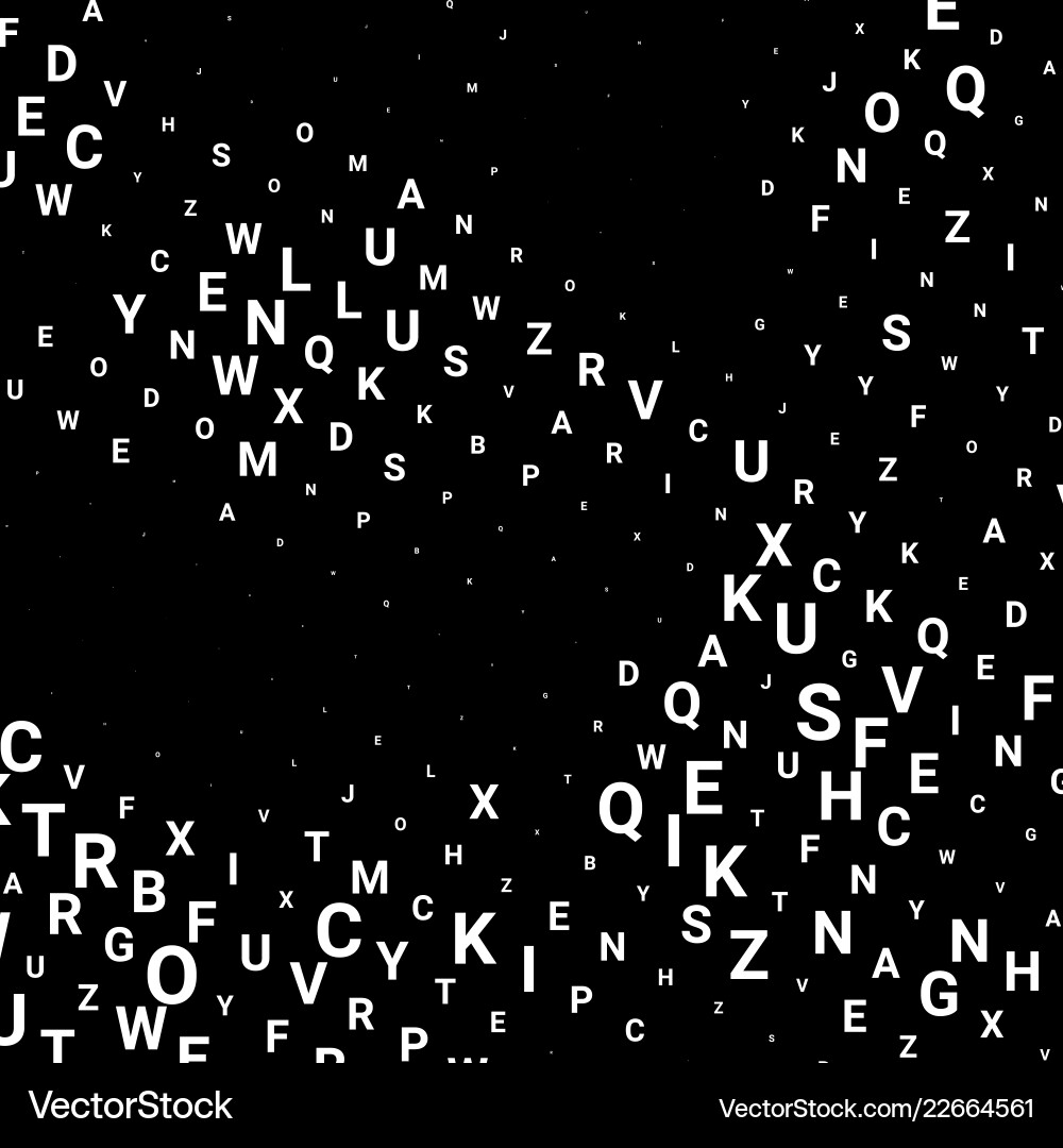 Abstract texture with letters Abstract texture with letters vector image