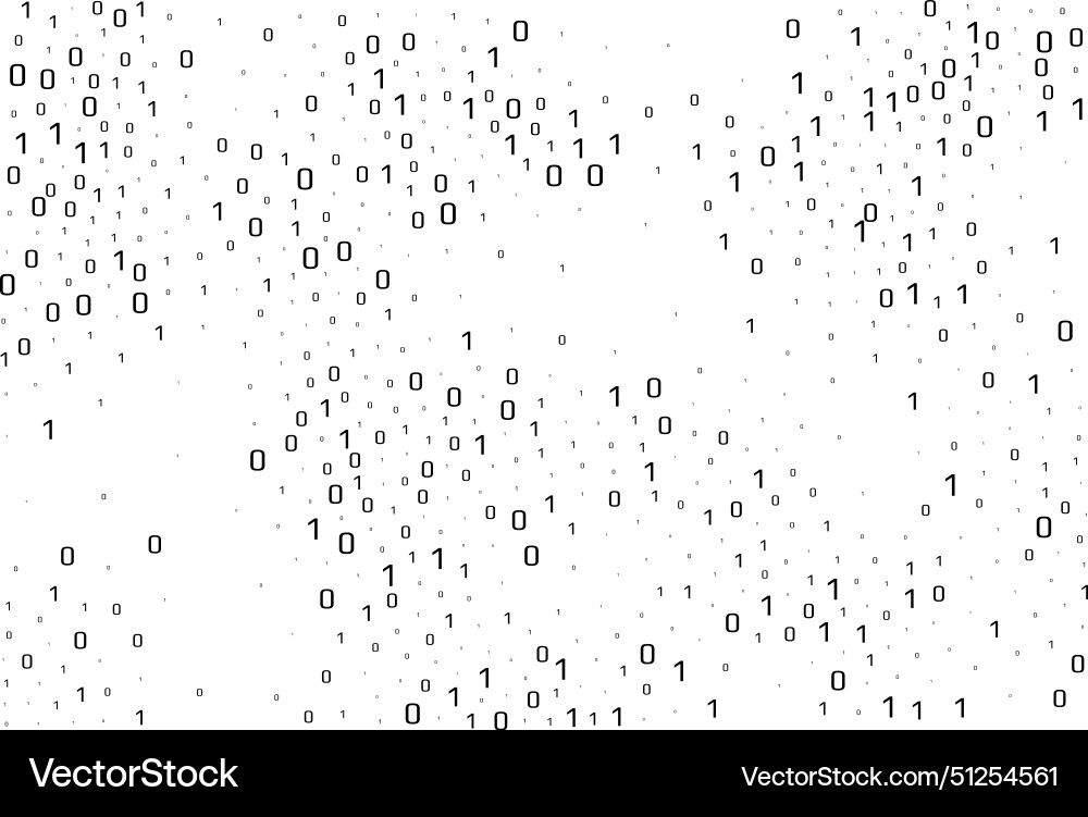 Binary data design element digital abstract Binary data design element digital abstract vector image