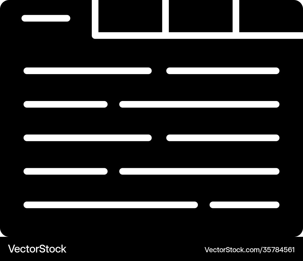 Browser tabs icon Vector Image