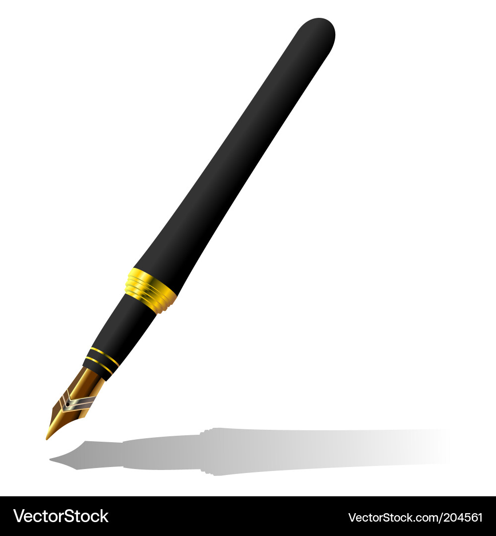 Elegant Fountain Pen Vector Image