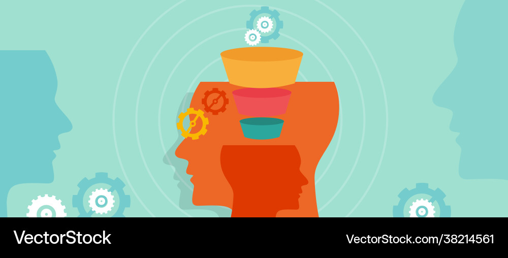 Filter information algorithm engine technology Vektorbild