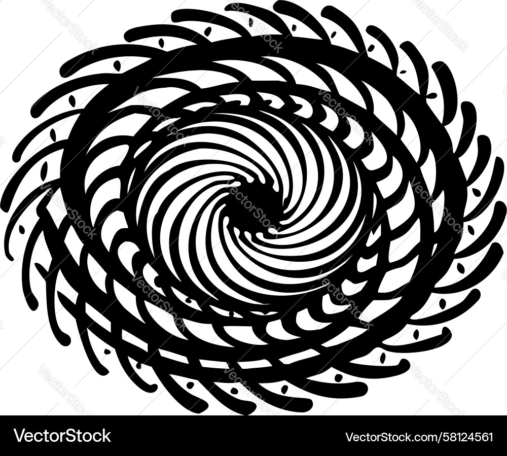 Intricate Swirl Pattern Vector Image
