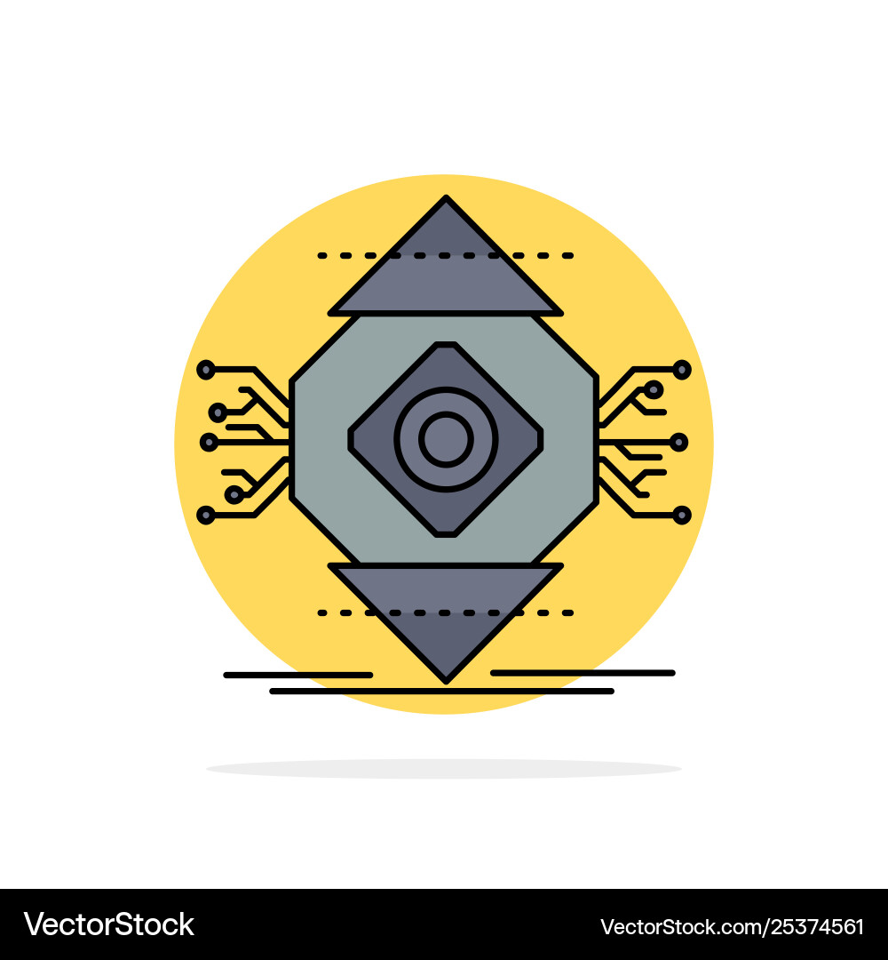 Ubicomp computing ubiquitous computer concept Vector Image