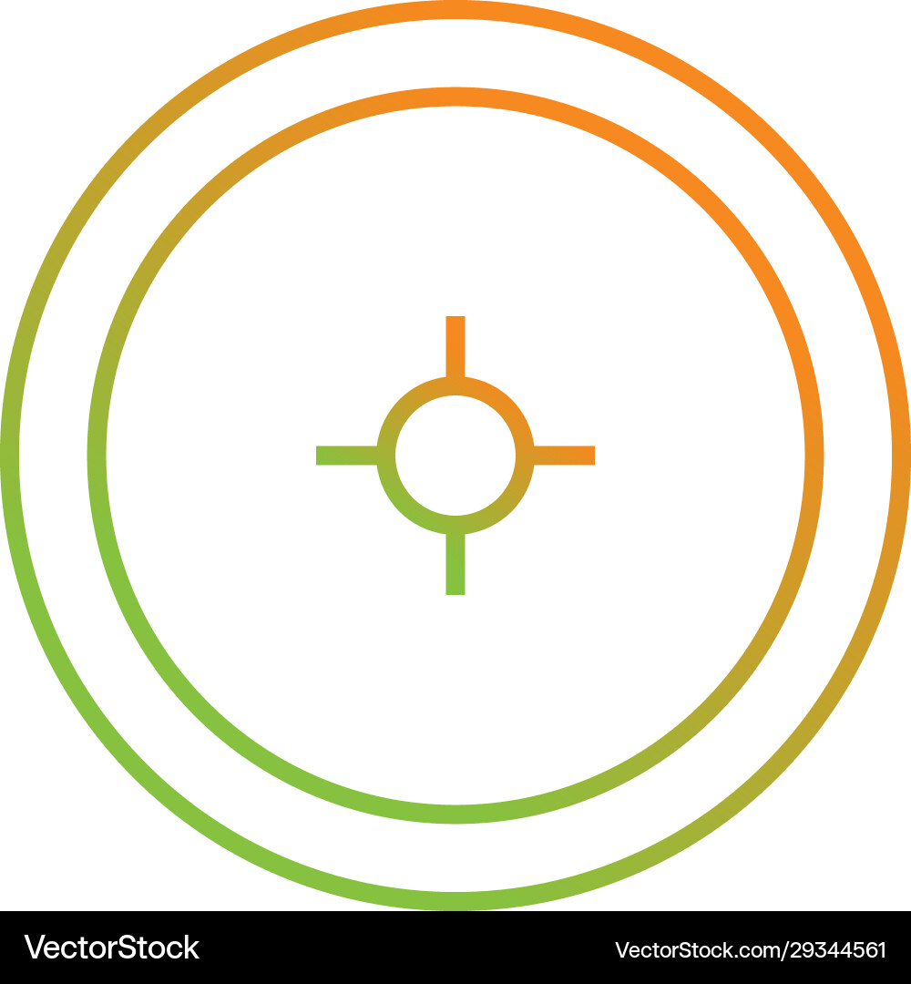 Unique location access line icon Vector Image