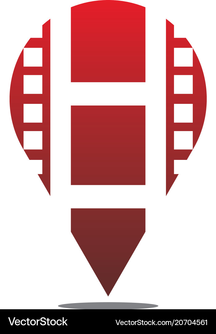 Video document tutorial location vector image