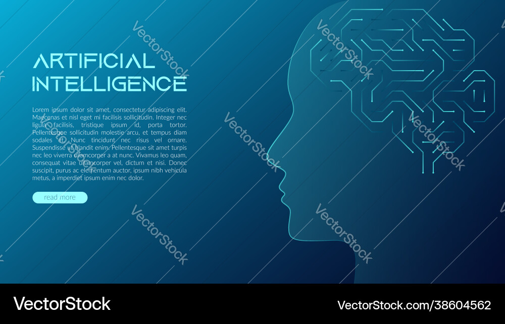 A brain in form A brain in form Vector Image