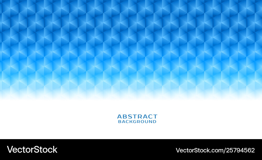Abstract blue hexagonal pattern background vector image