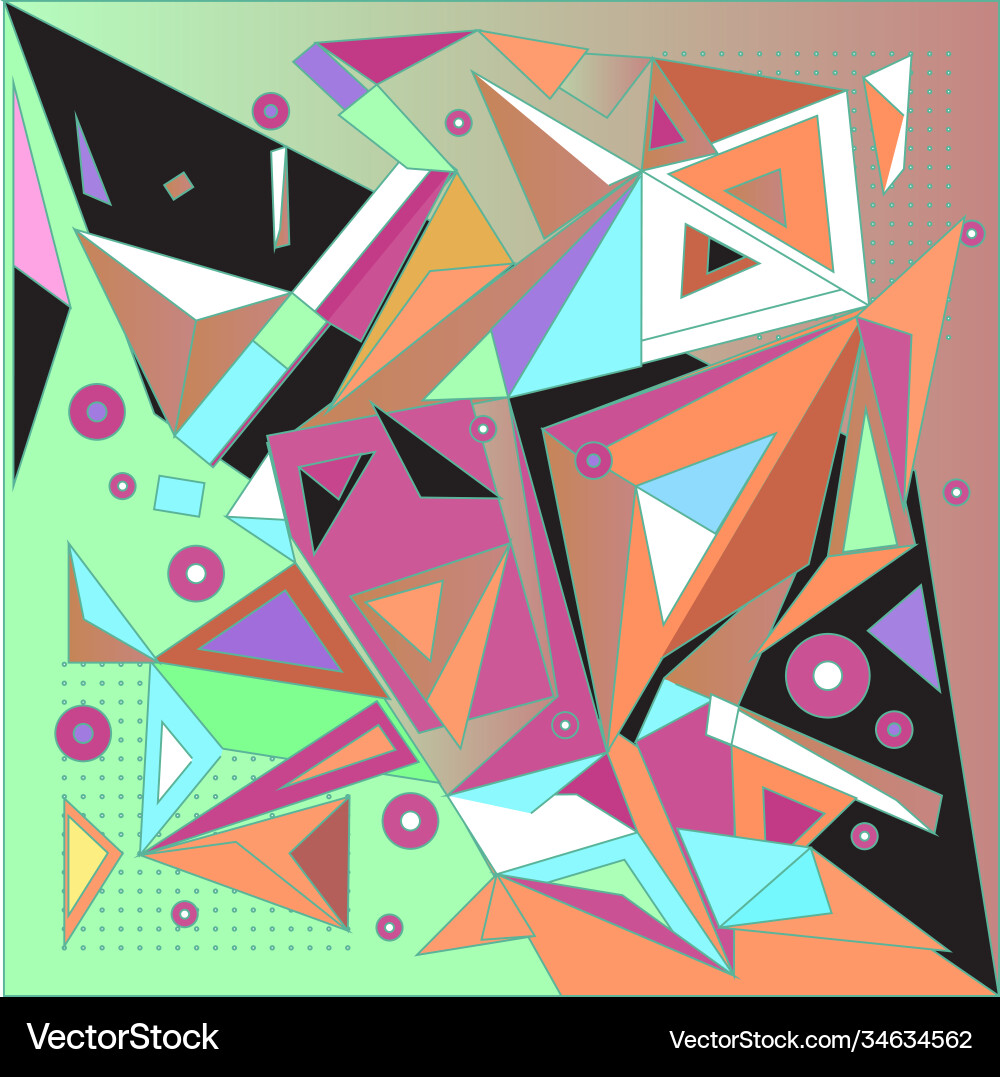 Abstract modern triangles background pattern Vector Image