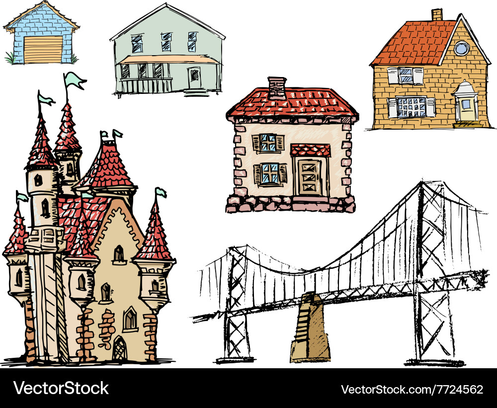 Architectural objects Vector Image