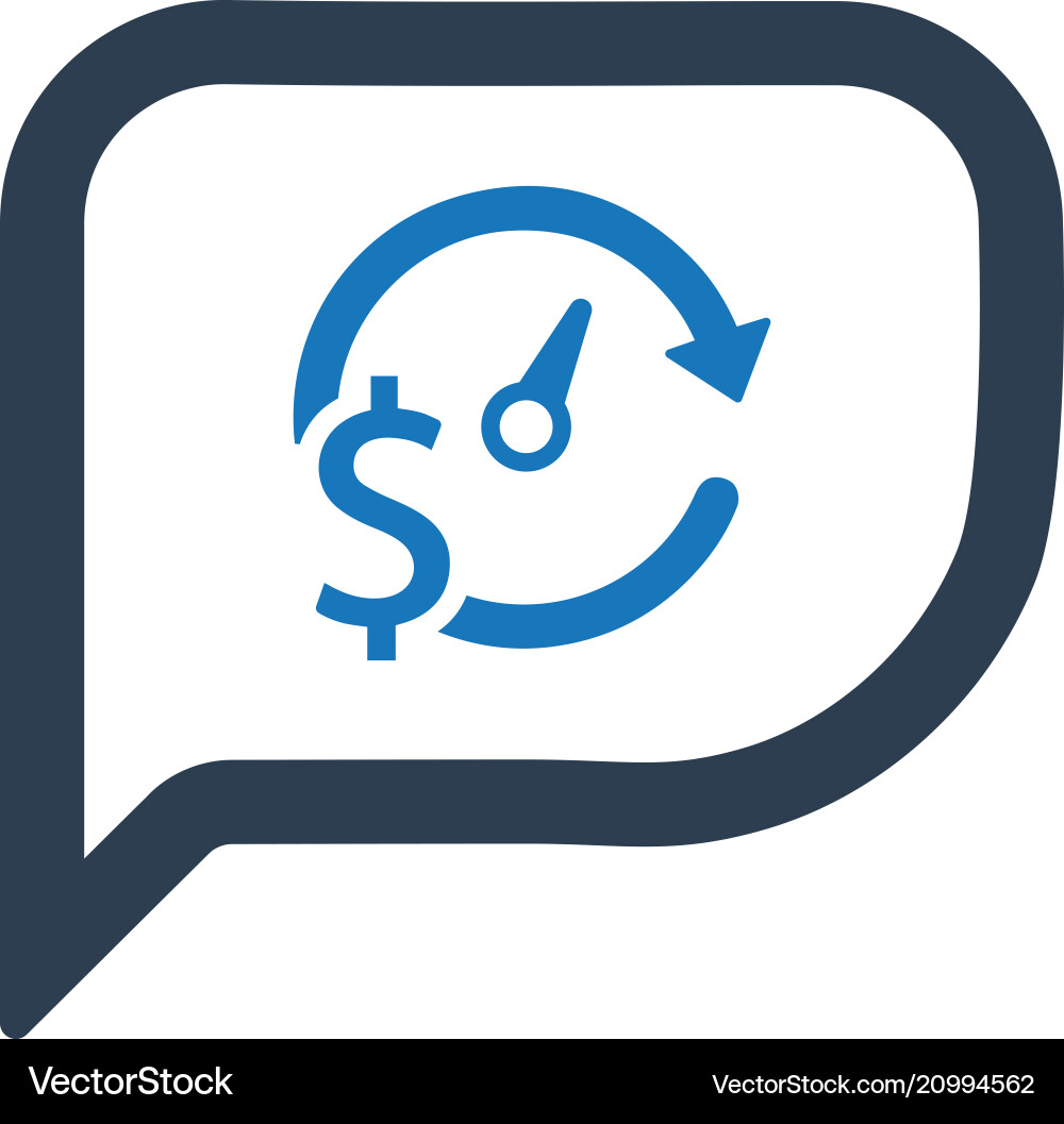 Besprechen Sie das Budgetplan-Symbol vektorbild