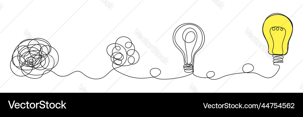 Brainstorming concept process of solving Brainstorming concept process of solving vector image