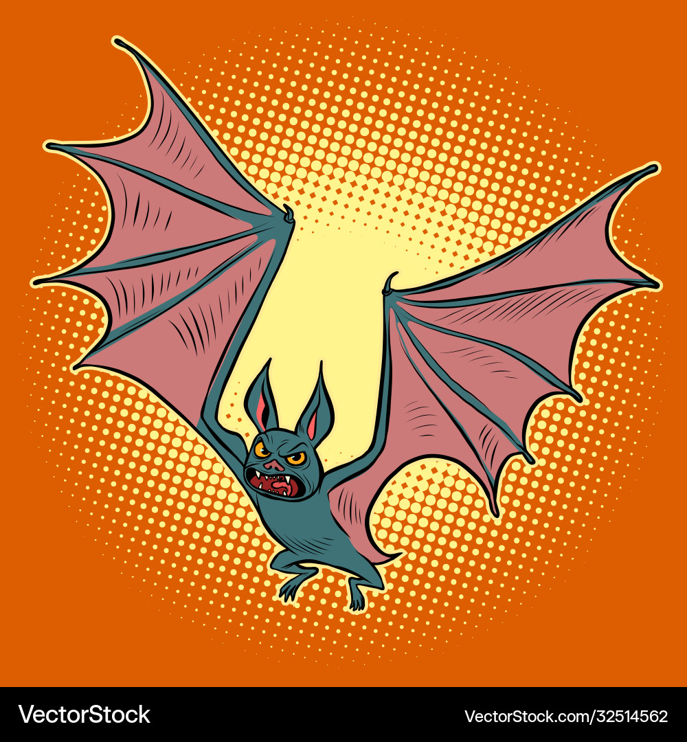 Böse Vampir Fledermaus halloween Charakter Böse Vampir Fledermaus halloween Charakter vektorbild