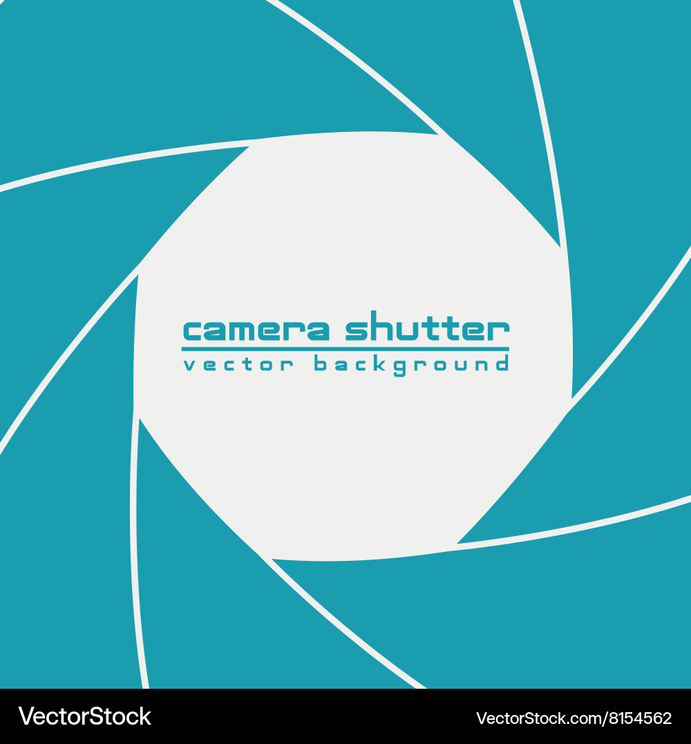Camera shutter background vector image