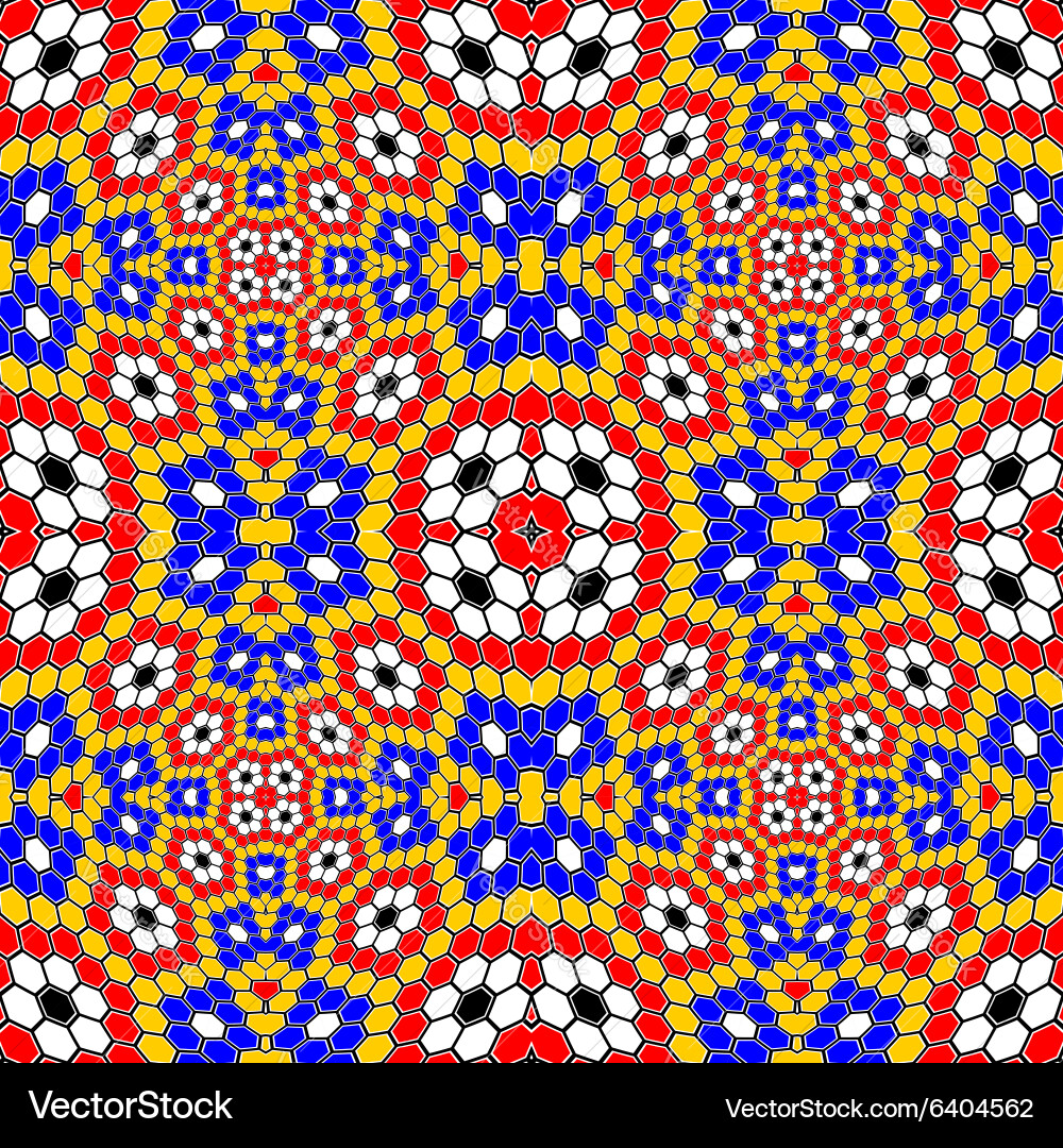 Design seamless colorful mosaic pattern vector image