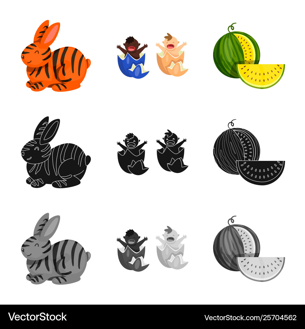 Design test and synthetic symbol set Design test and synthetic symbol set vector image