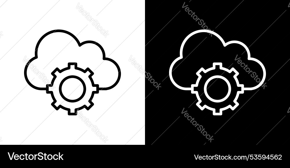 Devops thin line icon set Devops thin line icon set vector image