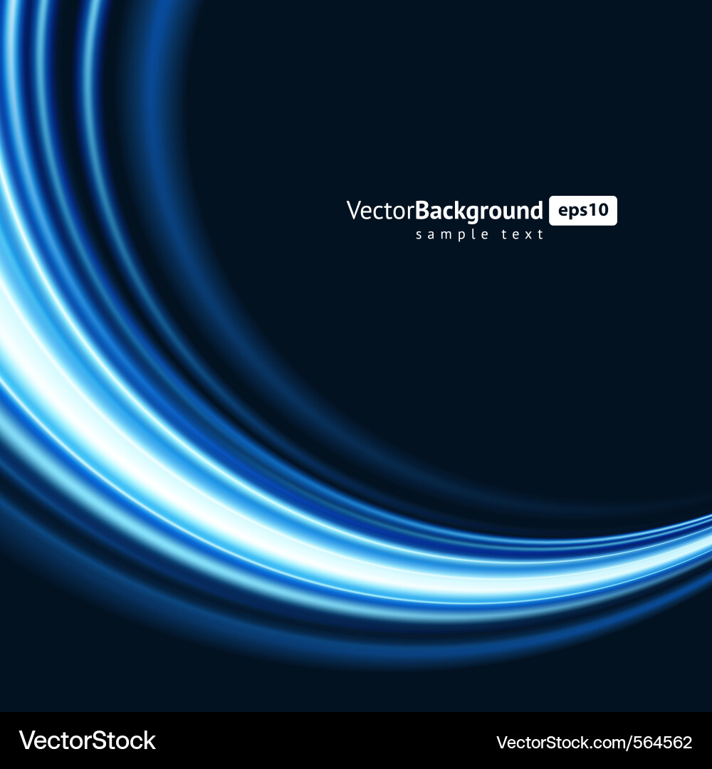 Dynamic Light Swirls Vector Image