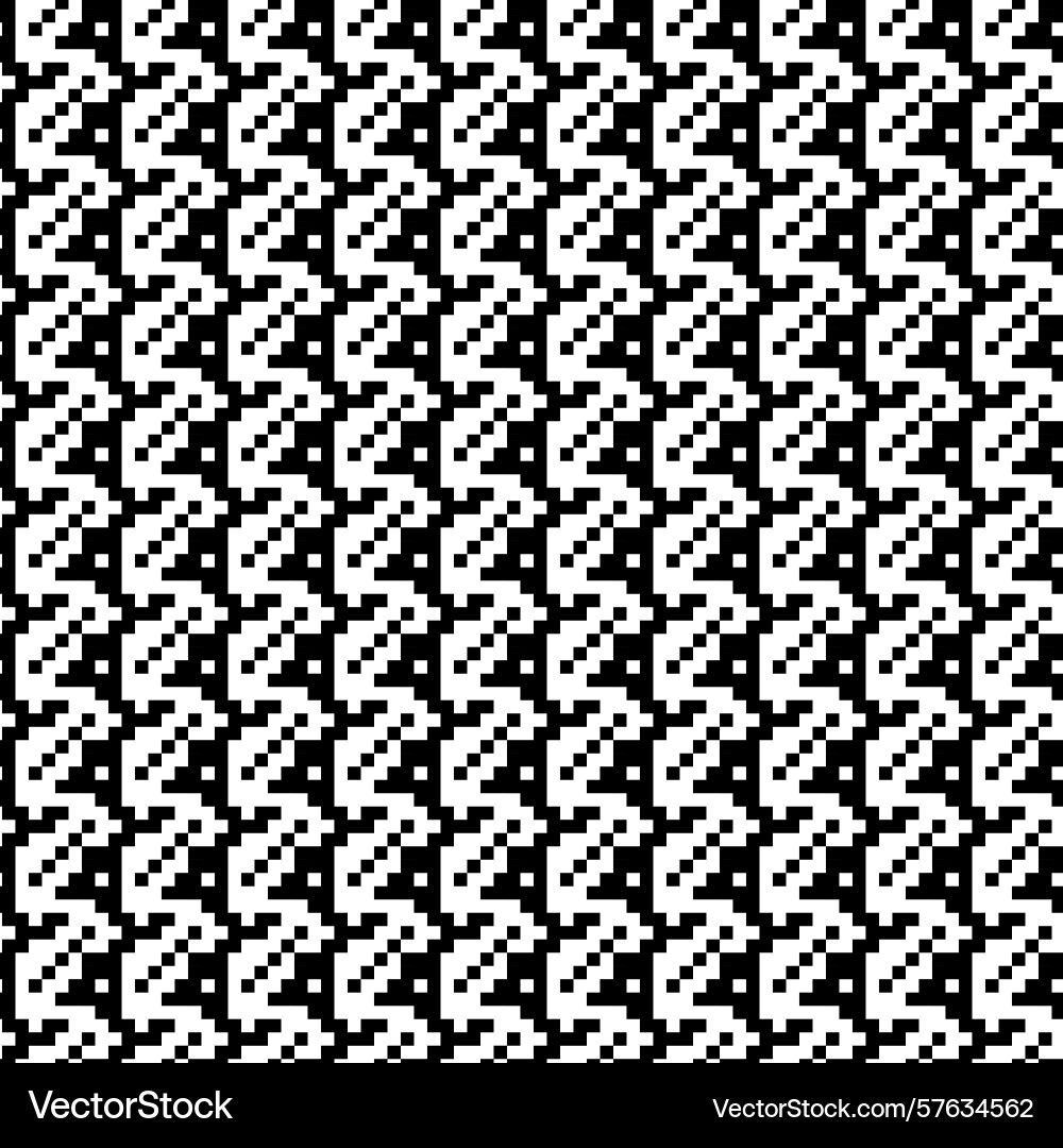 Geometric houndstooth color seamless pattern Vector Image