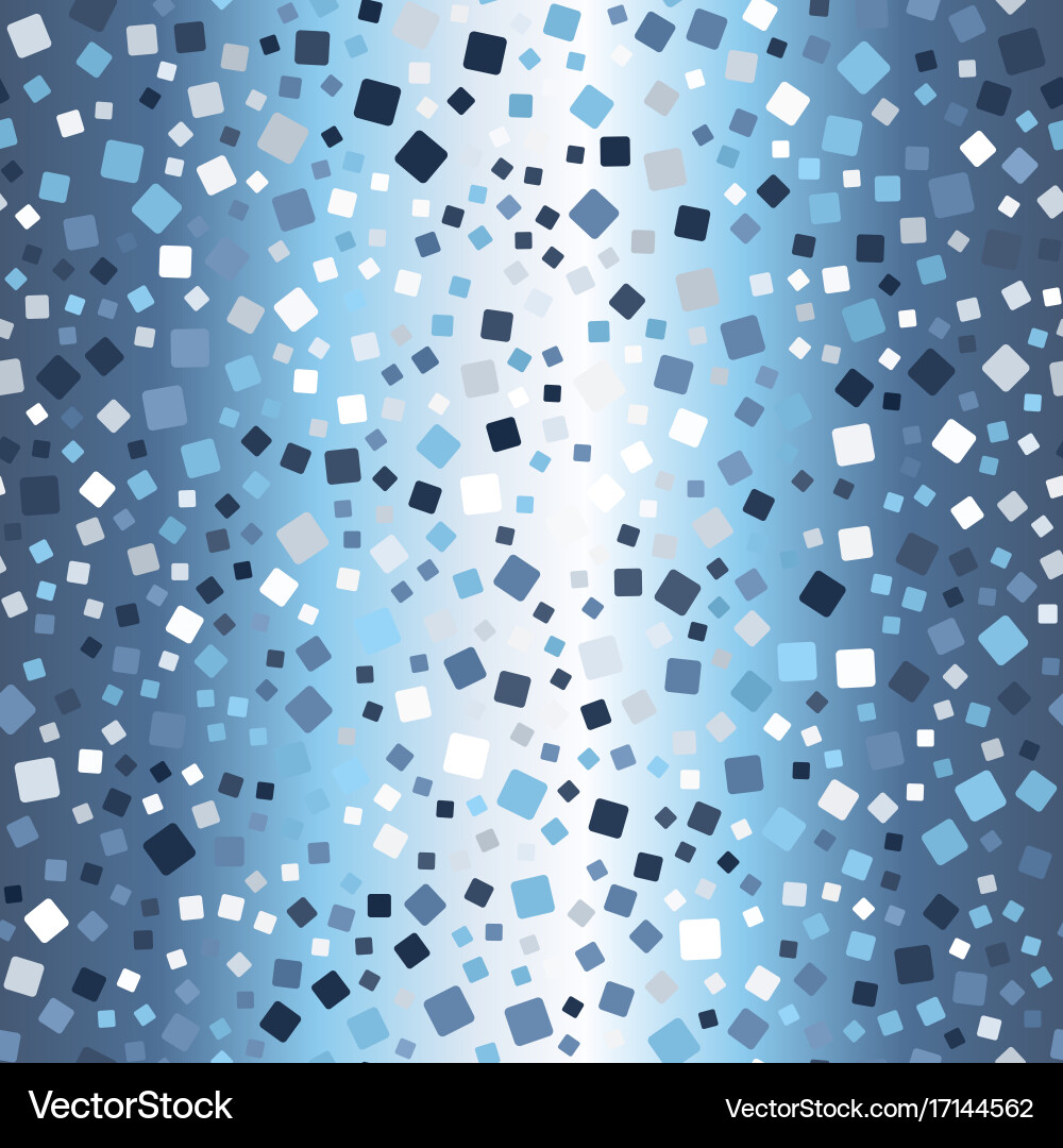 Glowing chaotic rounded square pattern seamless vector image