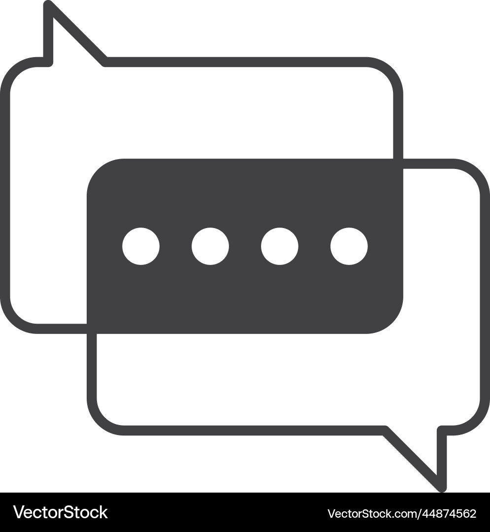 Message boxes and chats in minimal style Message boxes and chats in minimal style Vector Image