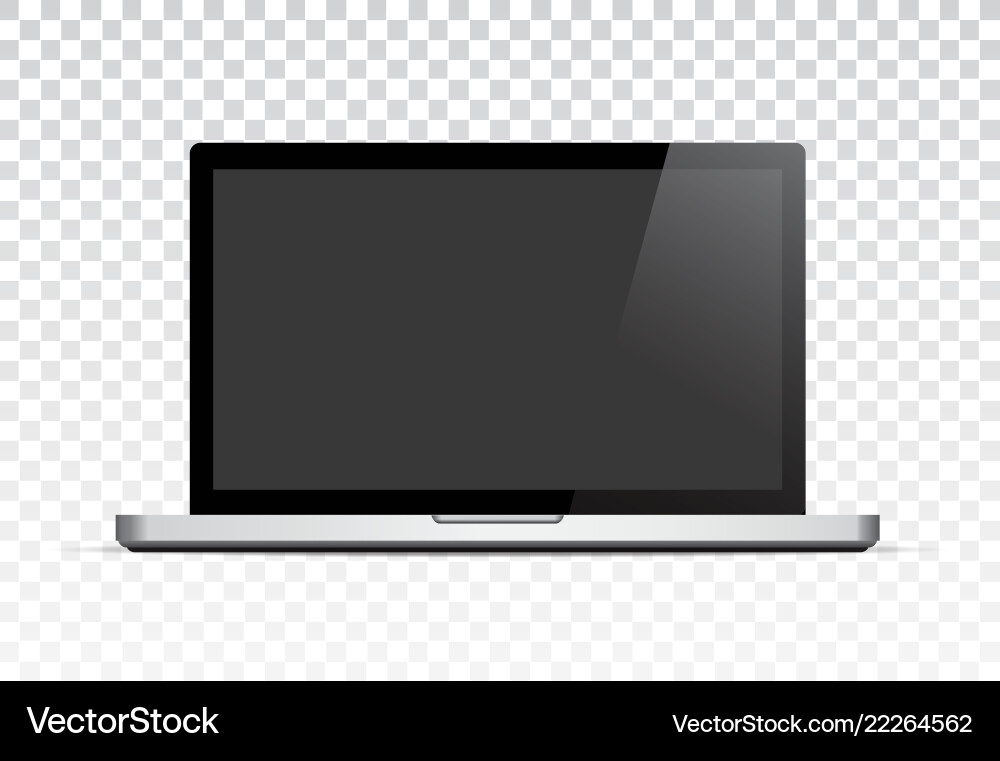 Realistic Laptop Mockup vector image