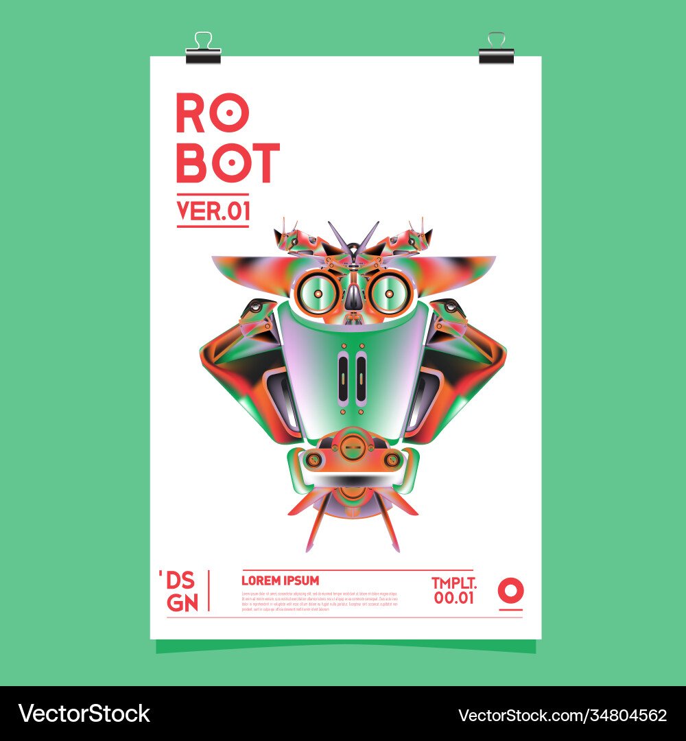 Realistic robot and toys design festival Realistic robot and toys design festival Vector Image