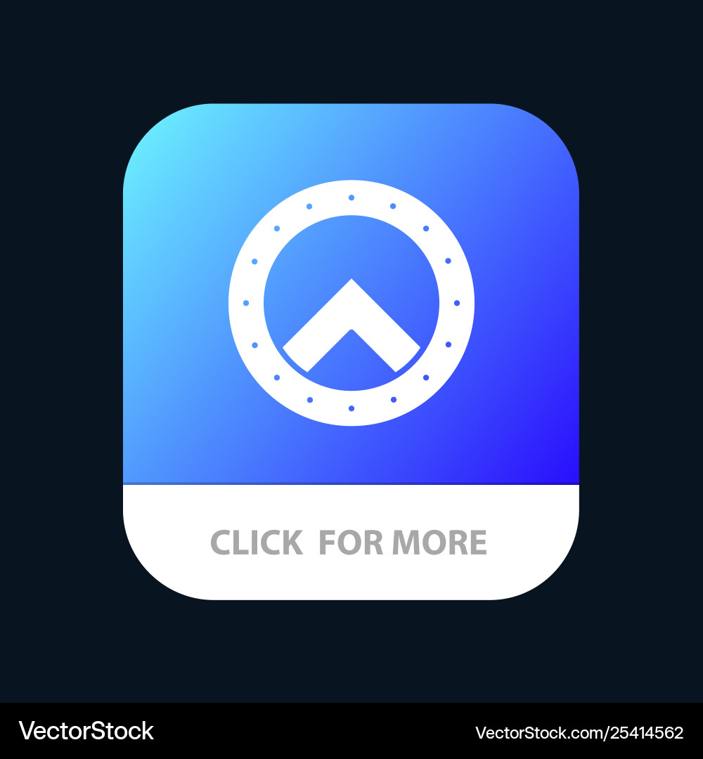 Shield security greece mobile app button android Vector Image