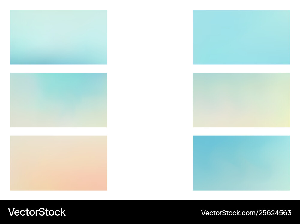 Abstract colored blurred gradient mesh background vector image