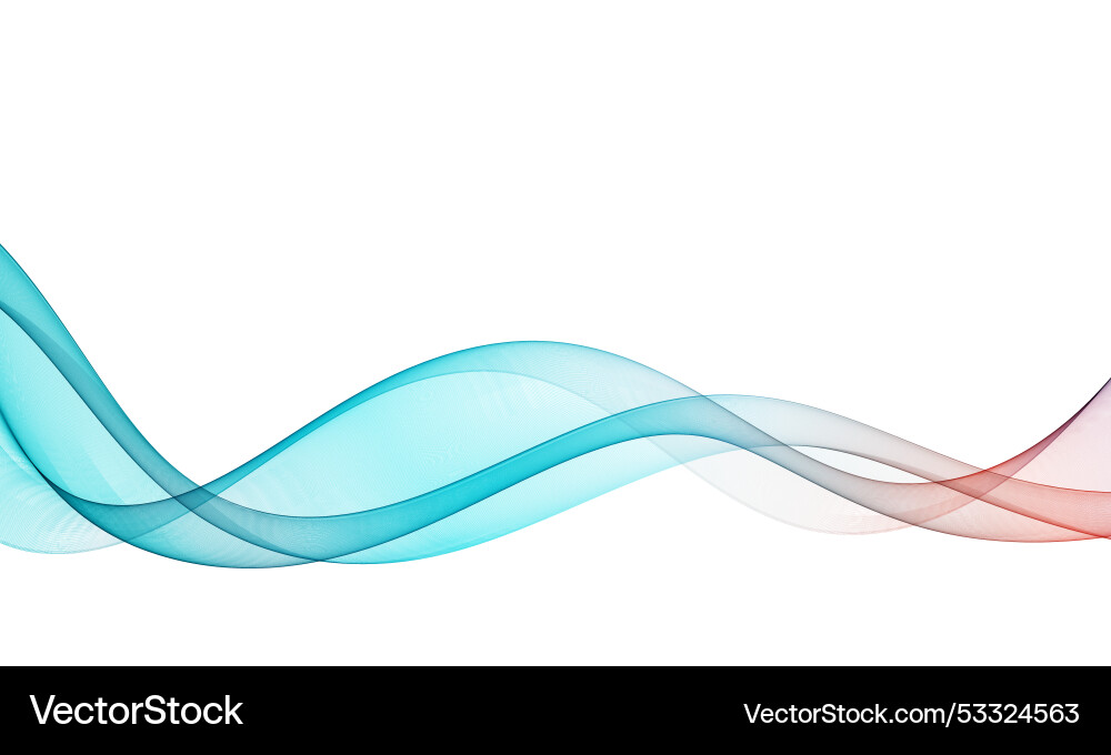 Abstract wavy design element wave flow of curved Abstract wavy design element wave flow of curved vector image