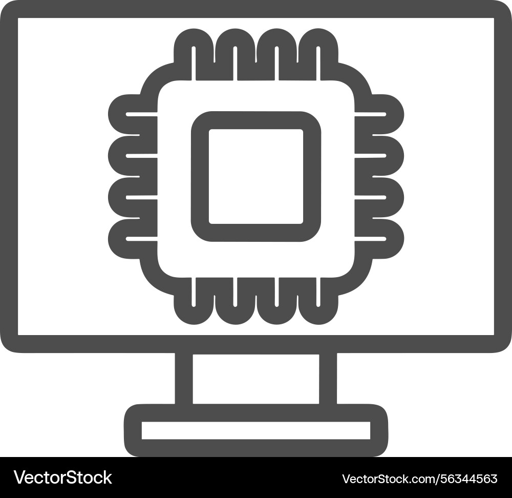 Computer icon symbol image Vector Image