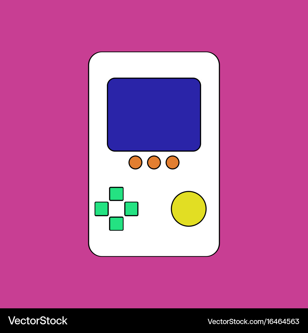 Flat icon design collection tetris portable game vector image