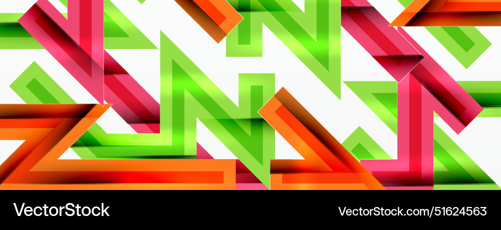 Line zig zag dynamic geometric abstract background Vector Image