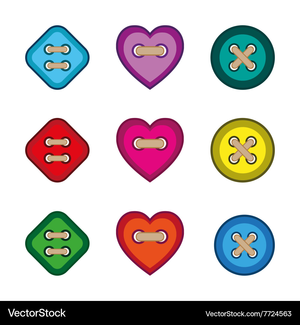 Set of buttons Vector Image