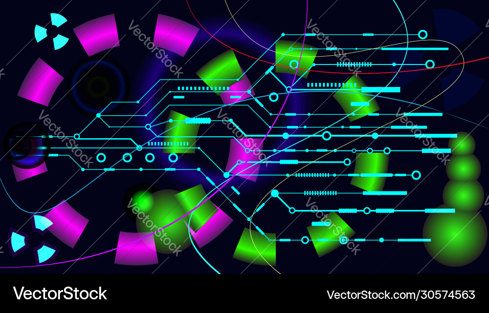Tech project abstract background Vector Image