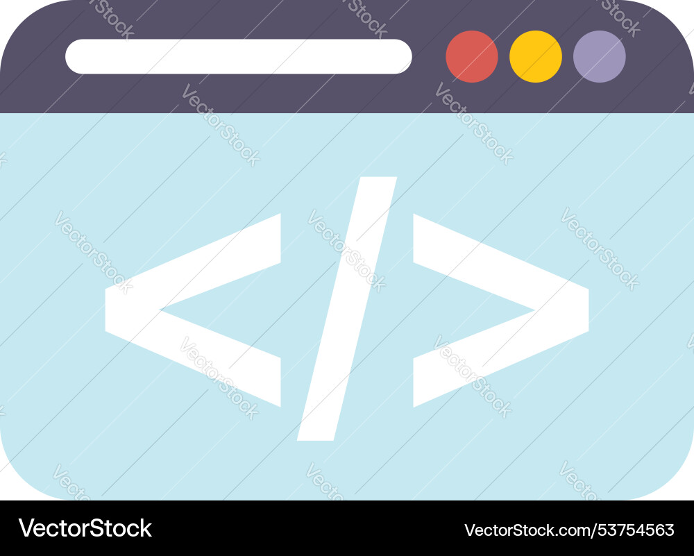 Web-Entwicklungskonzept mit Programmiercode vektorbild