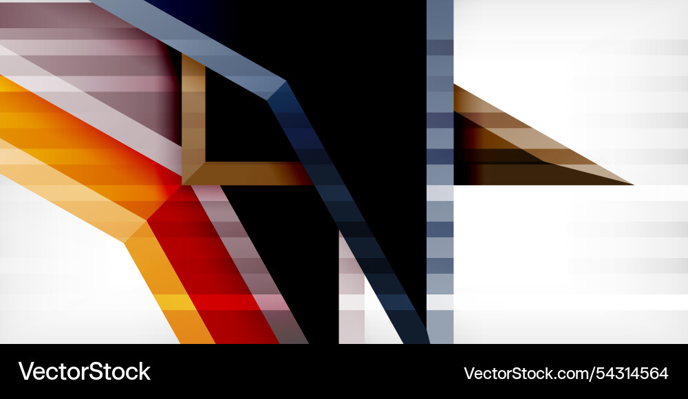Arrows with 3d effect abstract background Vector Image