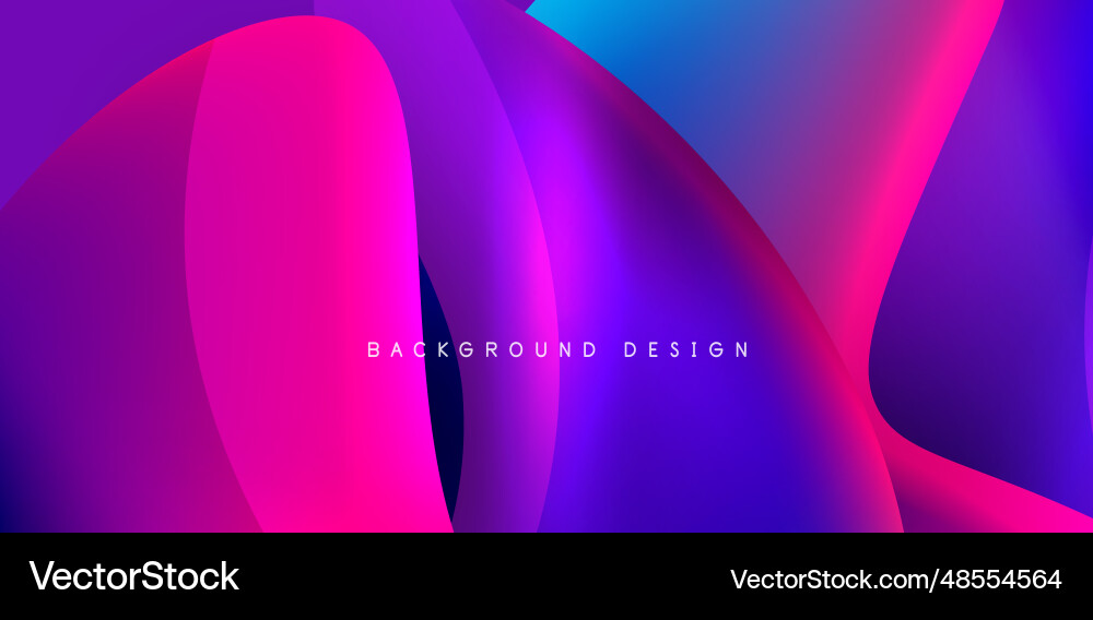 Fluid color liquid 3d elements abstract background Vector Image