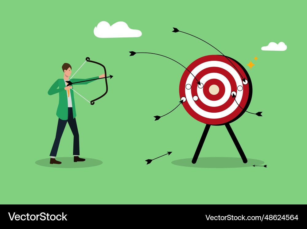 Irregular targeting Irregular targeting Vector Image