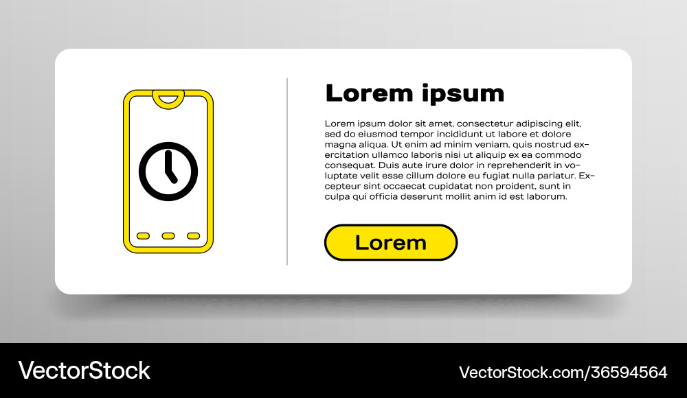 Line alarm clock app smartphone interface icon Line alarm clock app smartphone interface icon vector image