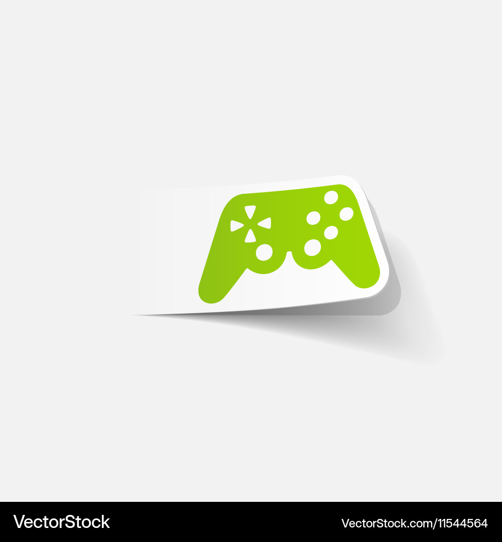 Realistic design element joystick Vector Image