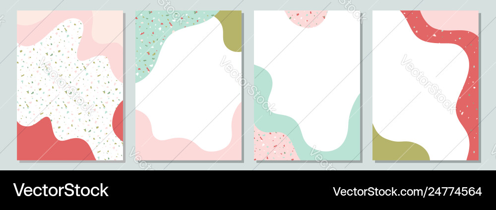 Spring colorful templates with liquid shapes Spring colorful templates with liquid shapes vector image