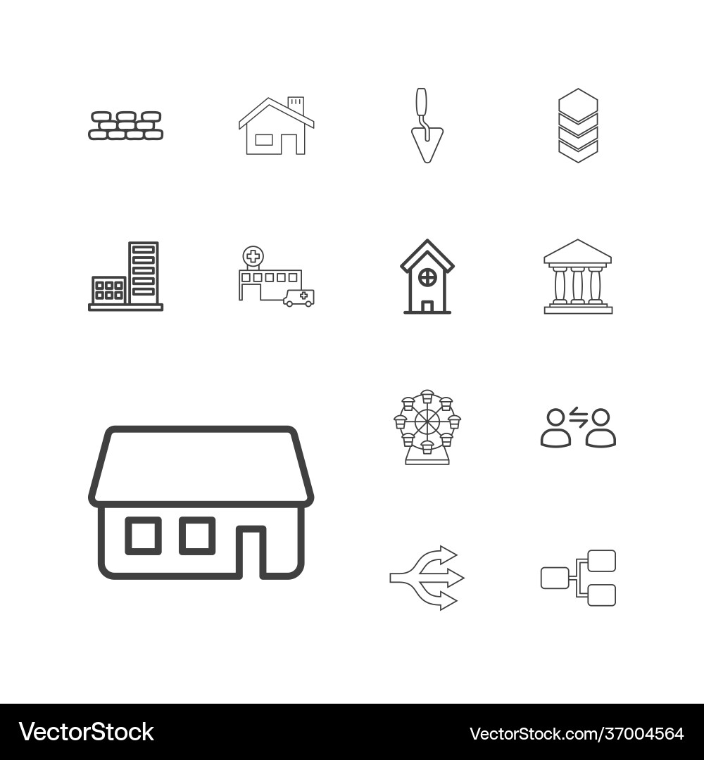 Structure icons Vector Image