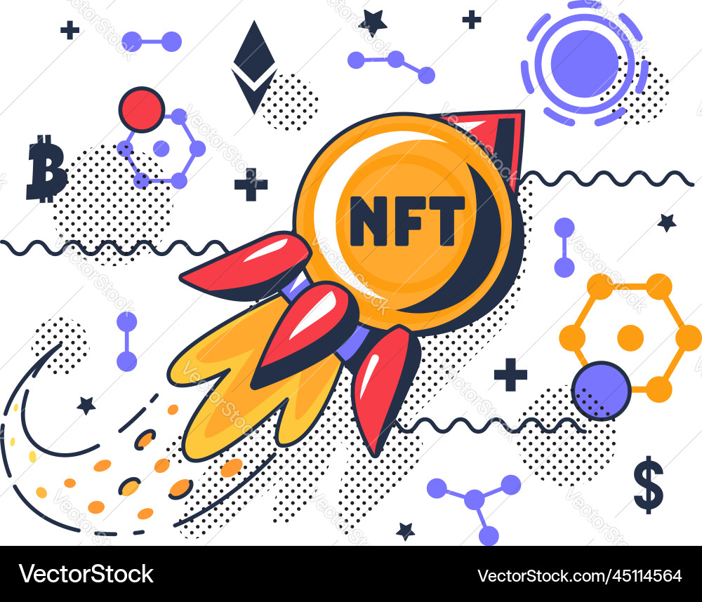 Success nft cryptocurrency project launch – Royalty-Free Vector |  VectorStock