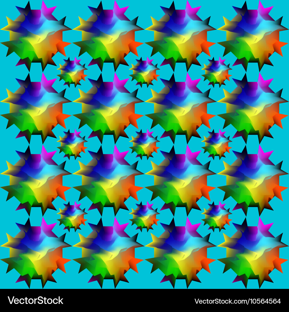 Undulating multicolored balls abstraction vector image