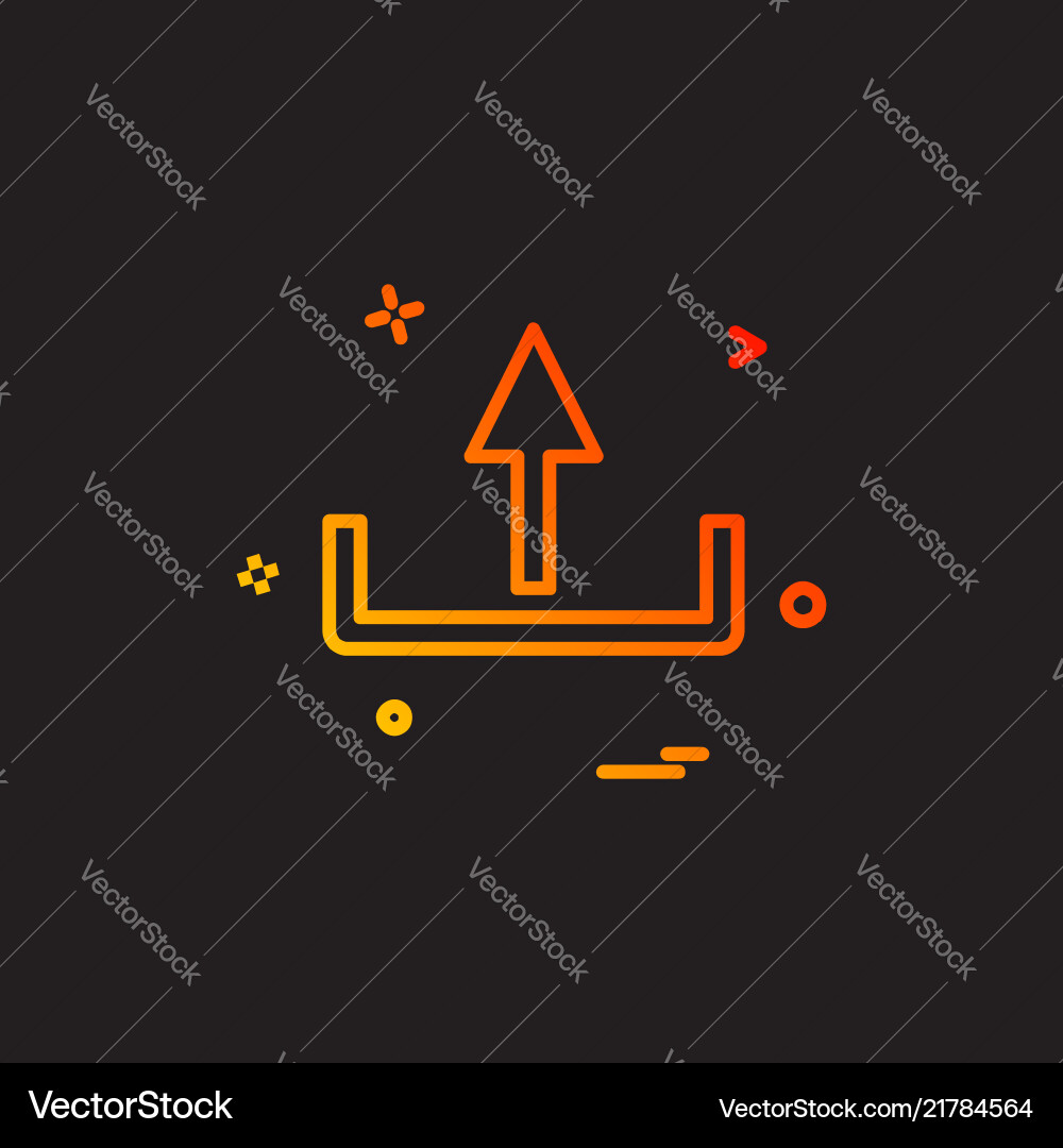 Upload icon design Upload icon design Vector Image